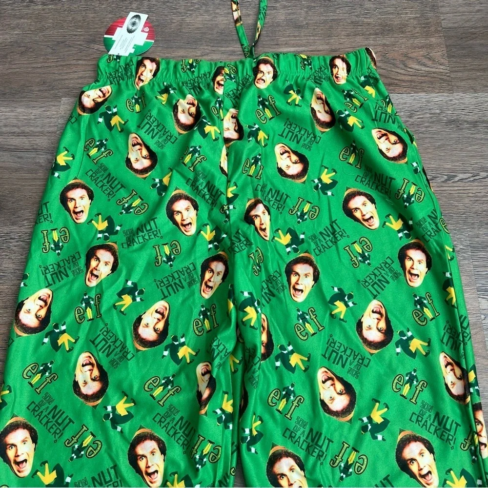 ❄️ Elf Movie Buddy the Elf Nutcracker Men’s Pajama Pants – Green Size Large